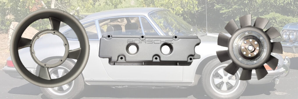 Cerakote of Porsche parts in Titanium (H-170)